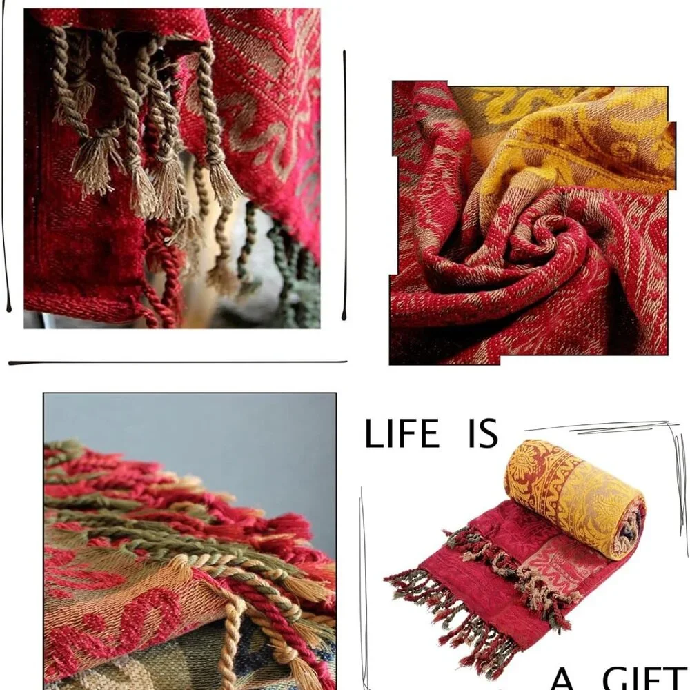 Boho Throw Blanket 60x75